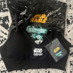 Star Wars x Civil Regime Black Women's Bralette Top